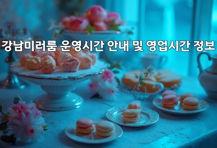 강남미러룸 운영시간 안내 및 영업시간 정보