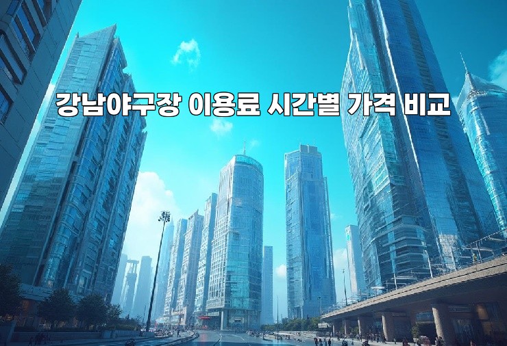 강남야구장 이용료 시간별 가격 비교