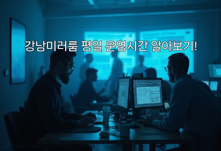 강남미러룸 평일 운영시간 알아보기! 강남미러룸 평일 운영시간 알아보기!